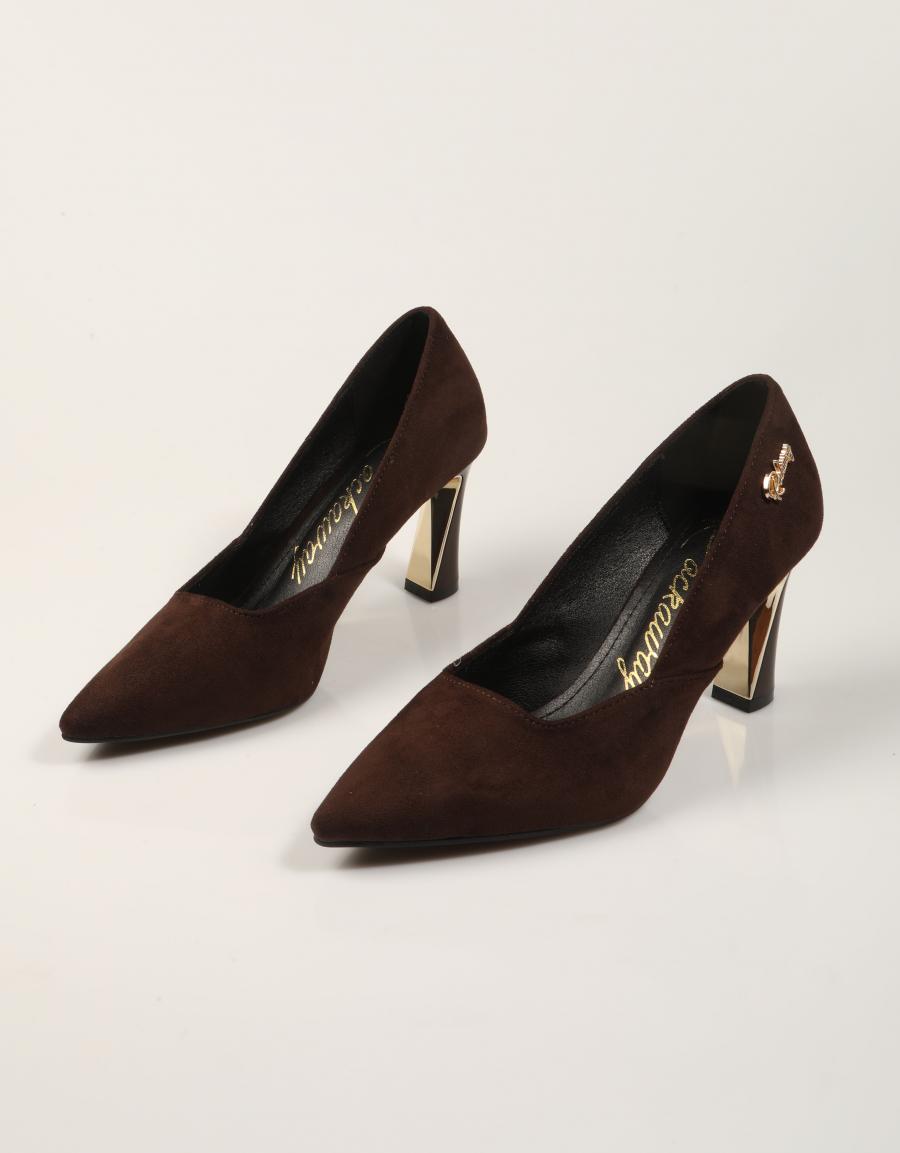 ZAPATOS VESTIR ROCKAWAY SALON ANTE MORO en color Marron