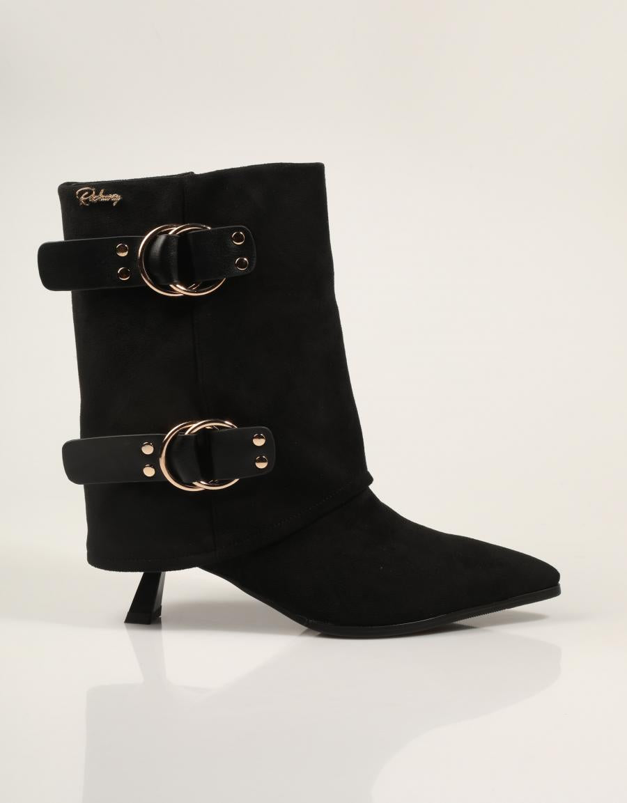 BOTINES ROCKAWAY BOTIN BLACK en color Negro