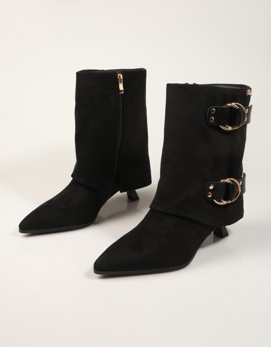 BOTINES ROCKAWAY BOTIN BLACK en color Negro