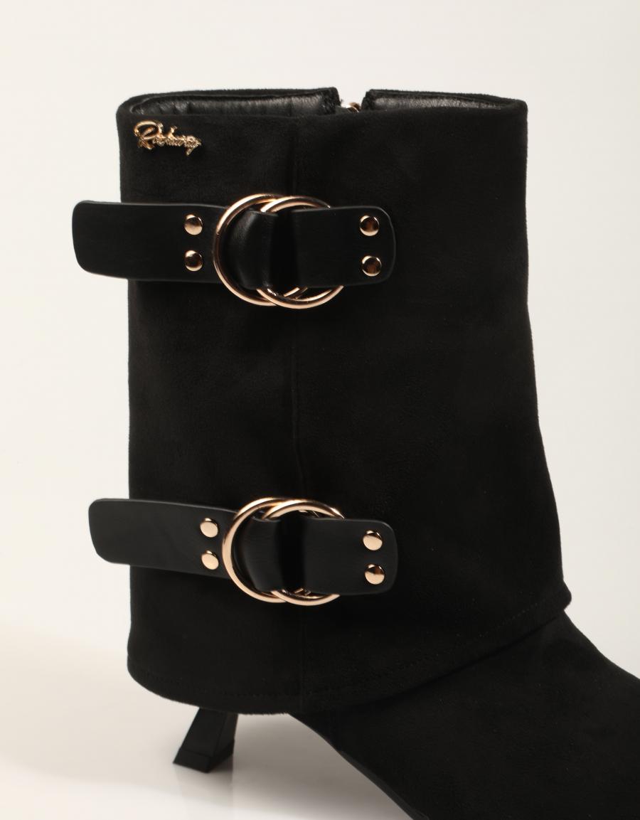 BOTINES ROCKAWAY BOTIN BLACK en color Negro