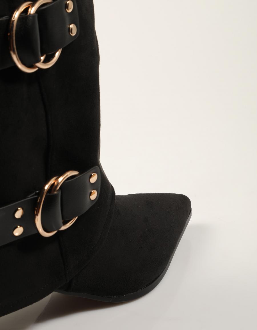 BOTINES ROCKAWAY BOTIN BLACK en color Negro