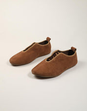 BAILARINAS TOP 3 CAMEL en color Cuero