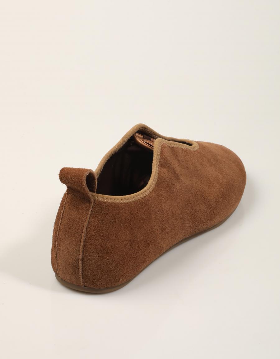BAILARINAS TOP 3 CAMEL en color Cuero