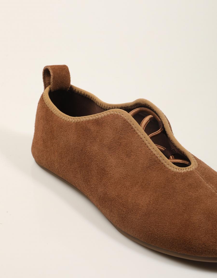 BAILARINAS TOP 3 CAMEL en color Cuero