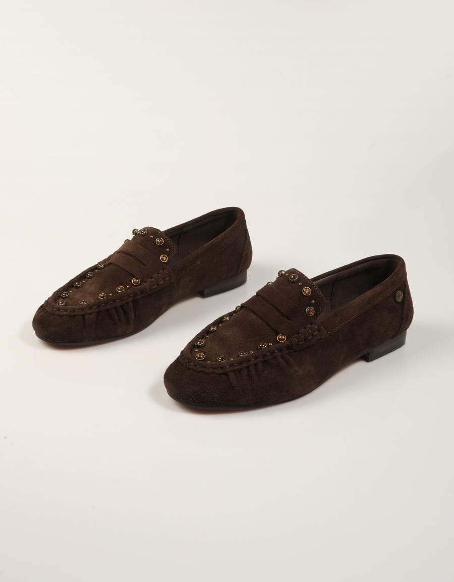 MOCASINES TOP 3 MOCASIN BOLAS MOKA en color Marron