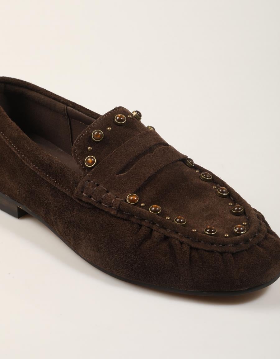 MOCASINES TOP 3 MOCASIN BOLAS MOKA en color Marron