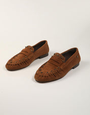 MOCASINES TOP 3 MOCASIN CAMEL en color Cuero