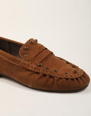 MOCASINES TOP 3 MOCASIN CAMEL en color Cuero
