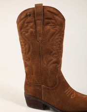 BOTINES TOP 3 CAMEL en color Cuero
