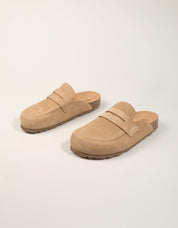 ZUECOS YOKONO ZUECO MOCASIN MUSHROOM en color Beige