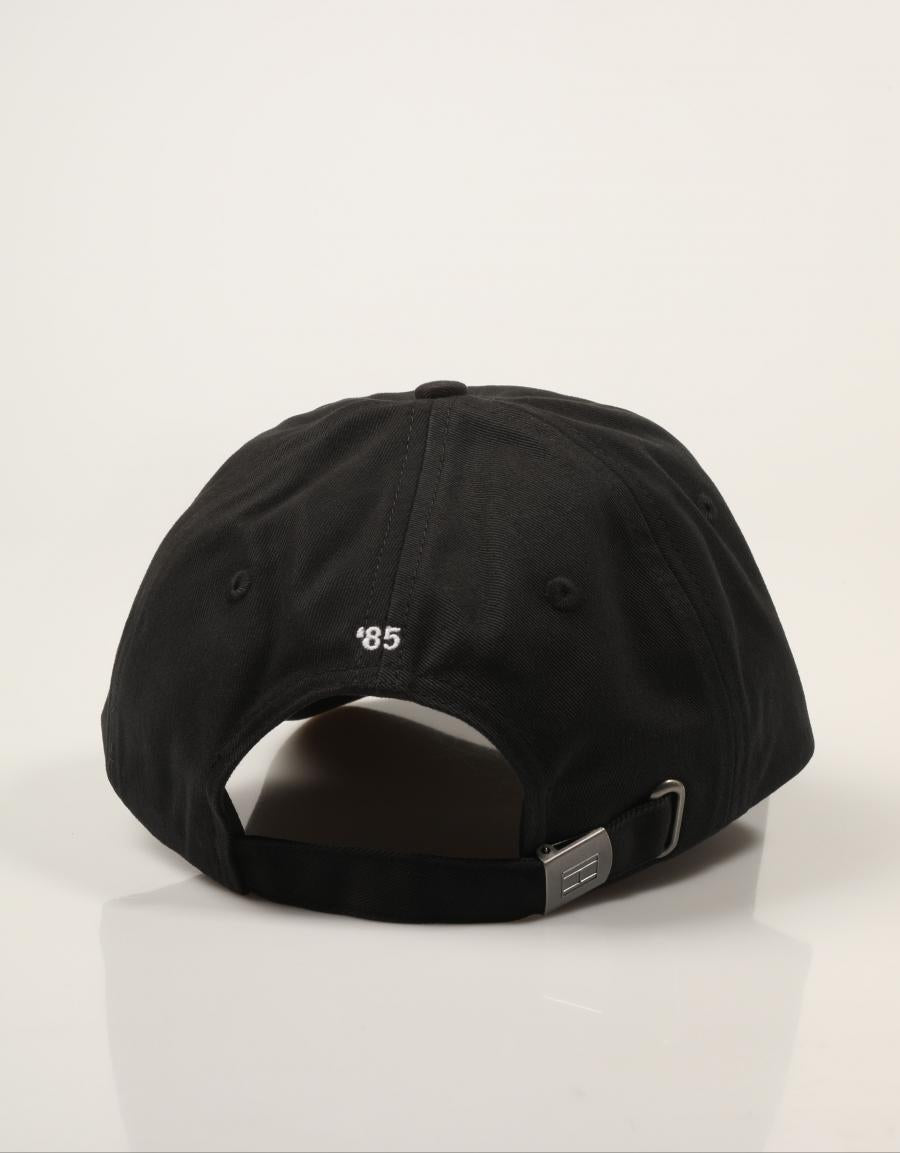 GORRA TOMMY HILFIGER FALG 85 BLACK AM0AM12531 en color Negro