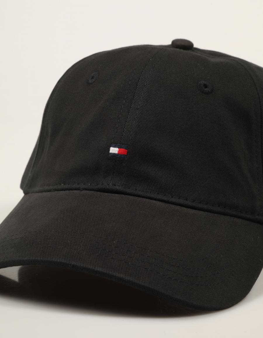 GORRA TOMMY HILFIGER FALG 85 BLACK AM0AM12531 en color Negro