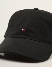 GORRA TOMMY HILFIGER FALG 85 BLACK AM0AM12531 en color Negro