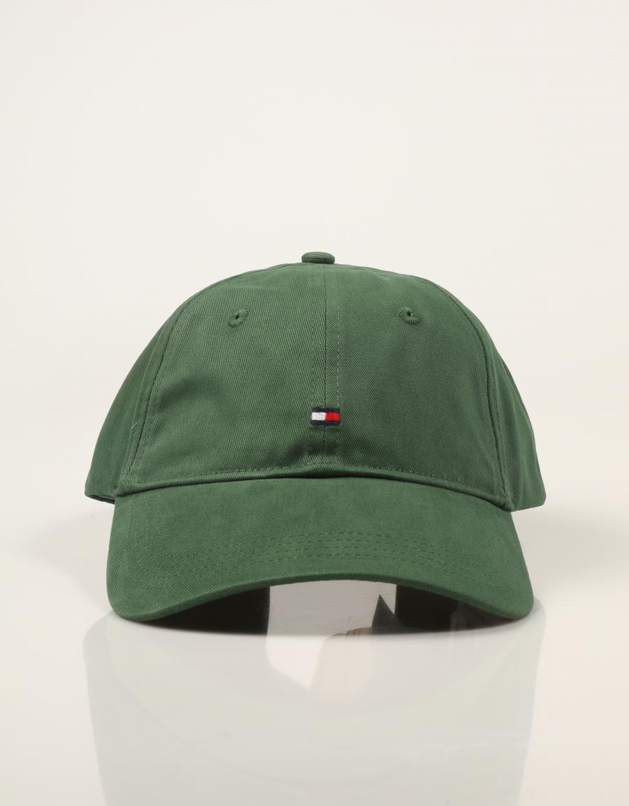 GORRA TOMMY HILFIGER FALG 85 GREEN AM0AM12531 en color Kaki