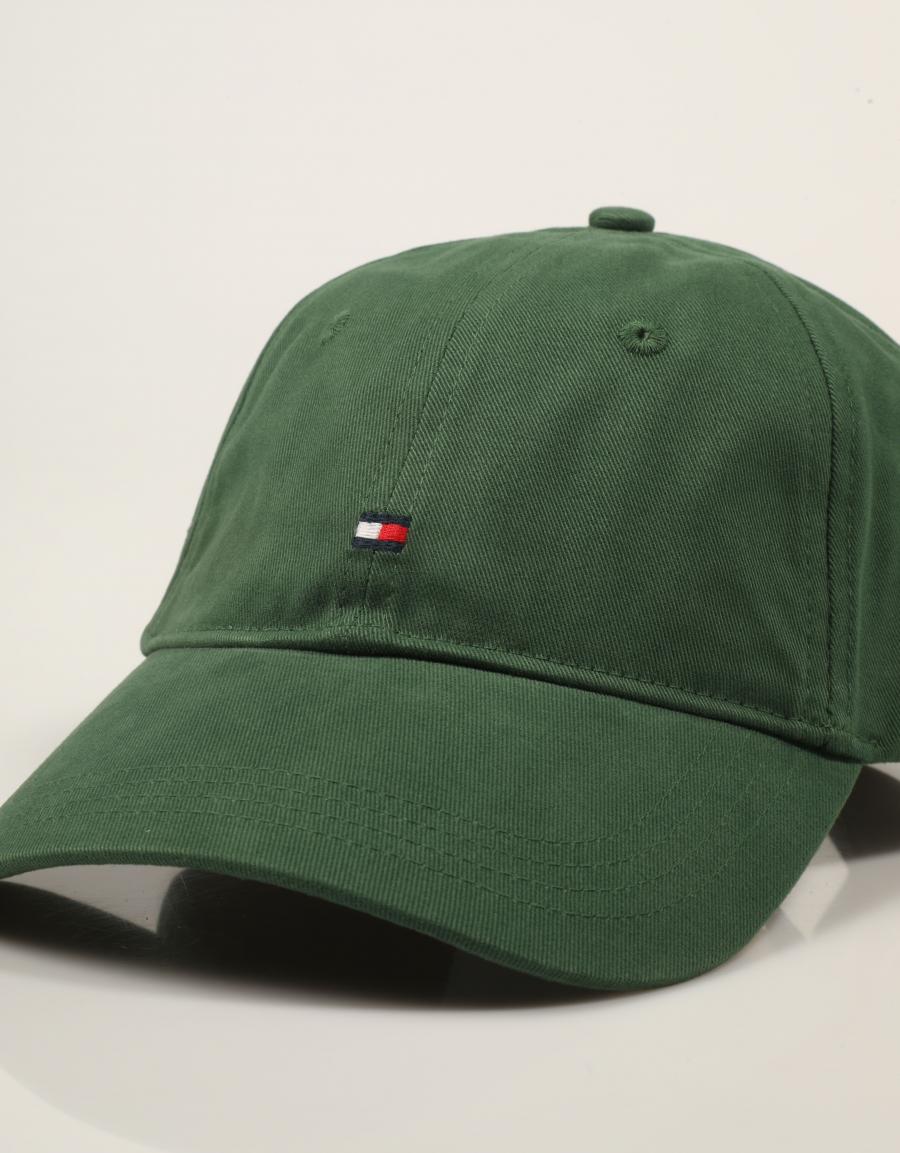 GORRA TOMMY HILFIGER FALG 85 GREEN AM0AM12531 en color Kaki