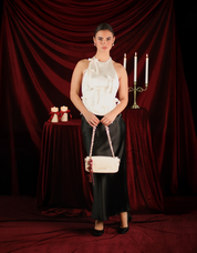 BOLSO VALENTINO WINTER RE PATTINA VBS9I010 en color Hielo