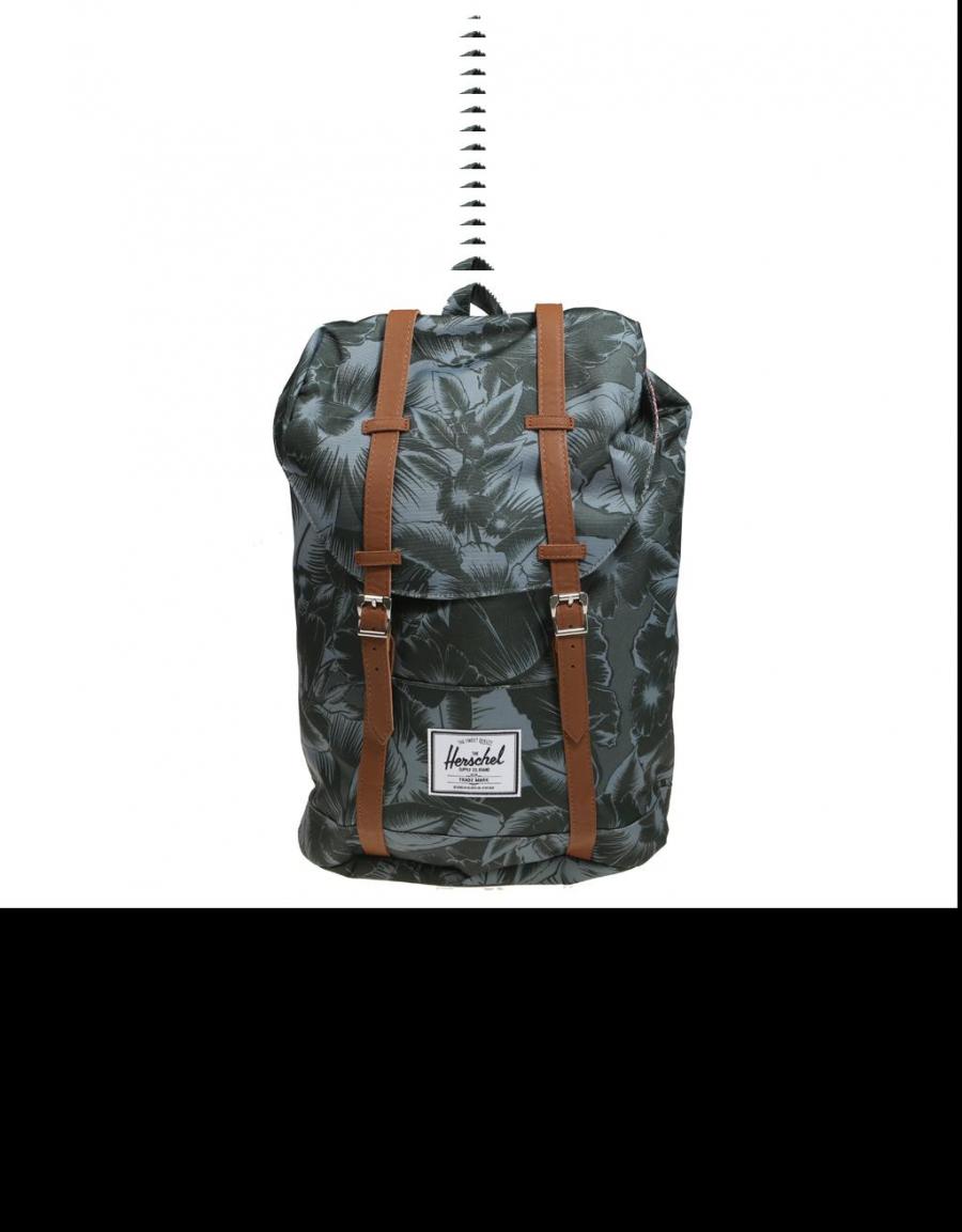 RETREAT en Kaki Lona sac a dos Herschel originales