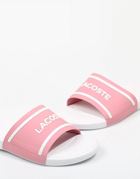 chanclas lacoste mujer rosa