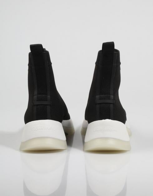 Calvin Klein Jeans 2 PIECE SOLE SOCK BOOT - KNIT Preto - Entrega