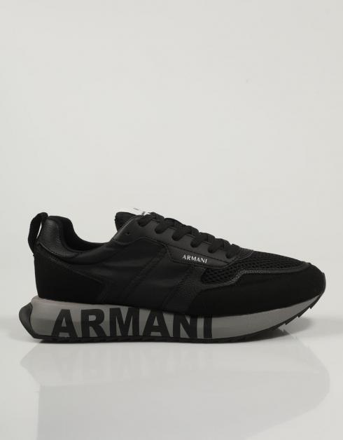 NEW en Negro Lona | sneakers Armani Exchange originales